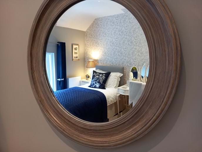 VIEW OF THE COSY SINGLE BED AT IRONBRIDGE VIEW TOWNHOUSE