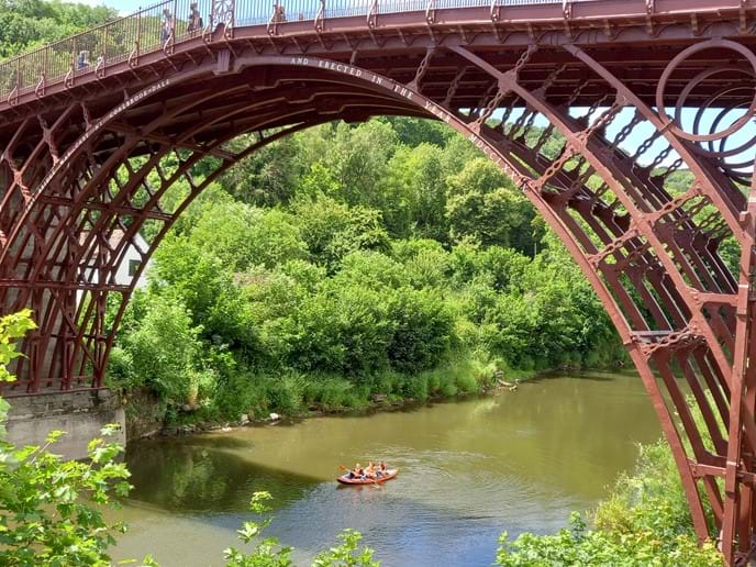 Enjoy a canoe trip on the River Severn and enjoy the wonderful view of the Iron Bridge
