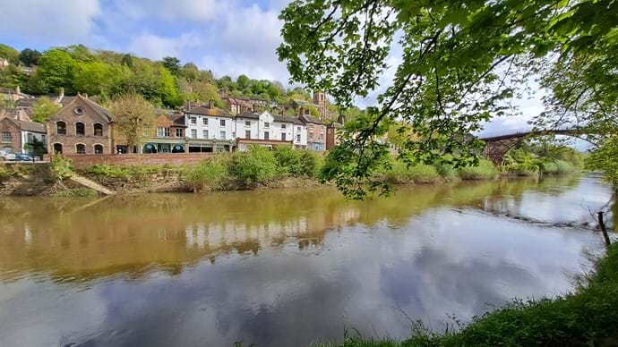View the other side of the River Serven