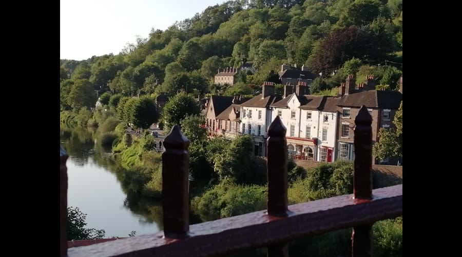 VIEW FROM THE IRON BRIDGE - IRONBRIDGE VIEW TOWNHOUSE IS THE FIRST ON THE RIGHT