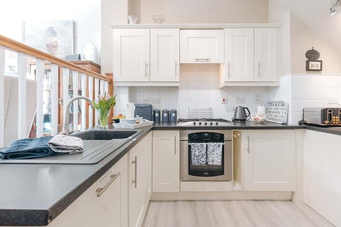 Fully equipped kitchen at Ironbridge View Townhouse