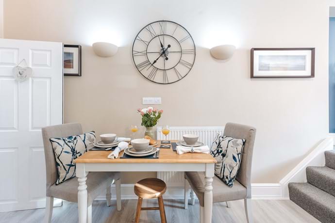 Dining table at Ironbridge View Townhouse