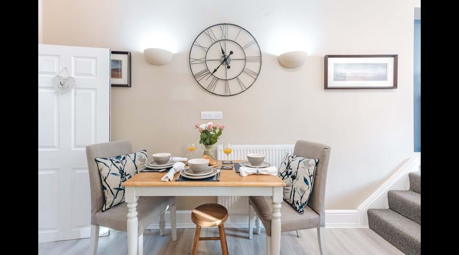 Dining table at Ironbridge View Townhouse