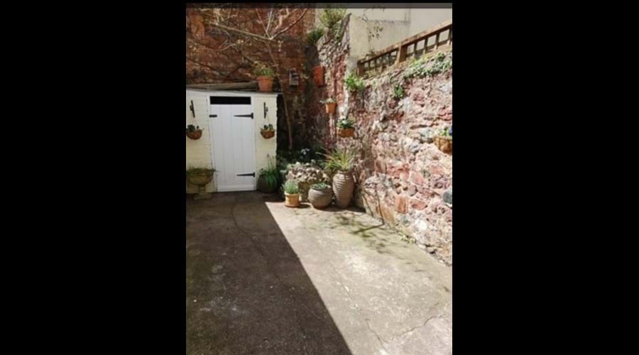 Sun trap patio area