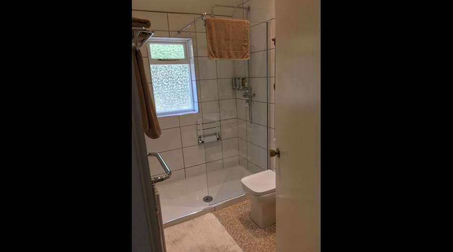 Enfys Bathroom with rain shower