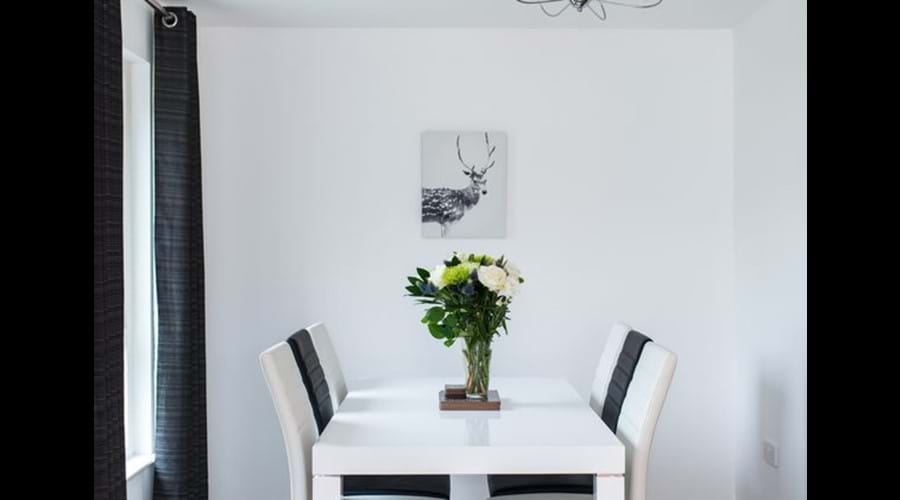 Plenty of space for six diners