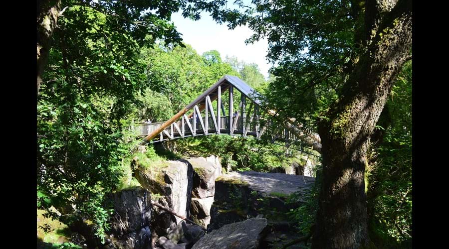Bridge over nearby Bracklin Falls