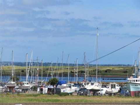 Views of the marina from Kipper Cottage