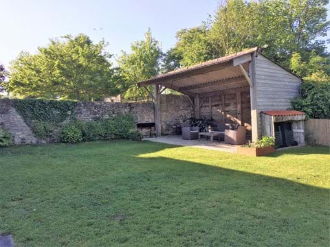 Shaded BBQ, Dining and Relaxing Area