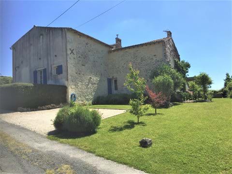 Rear of Main House, Gite and Gite Parking Area