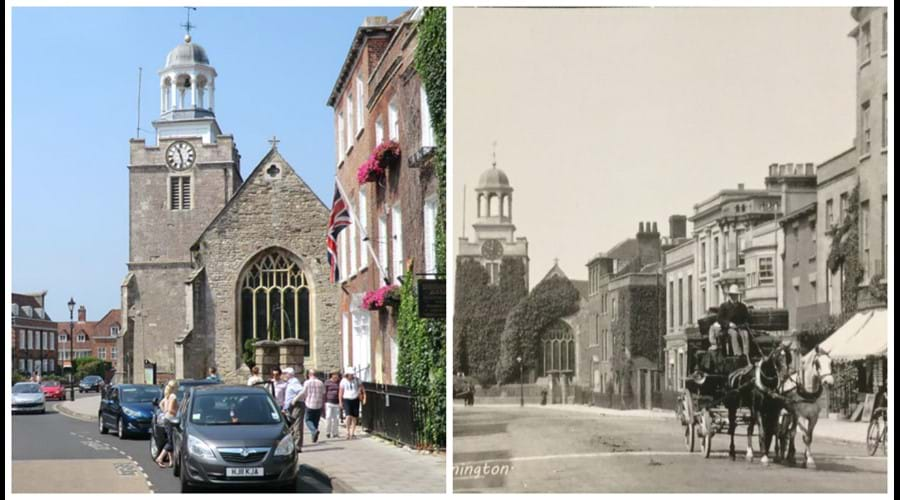 Georgian Lymington - now and then.