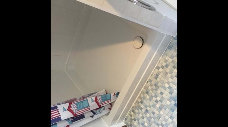 Large separate shower cubicle in family bathroom