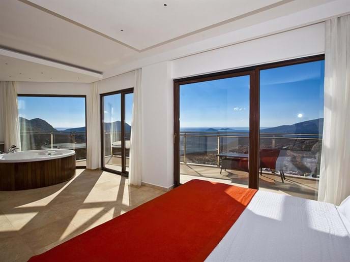 Every bedroom has a balcony and sea view