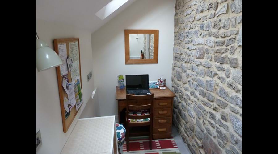The study, a quiet place to think. With the internet on hand to help plan those days out.
