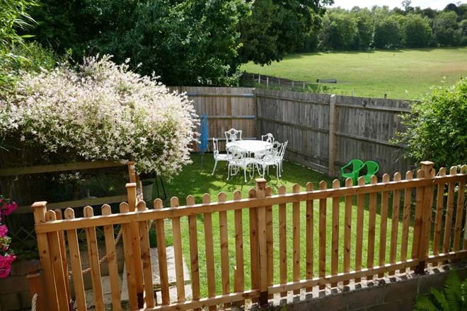 Fully Enclosed Rear Garden with Toddler Safety Gate