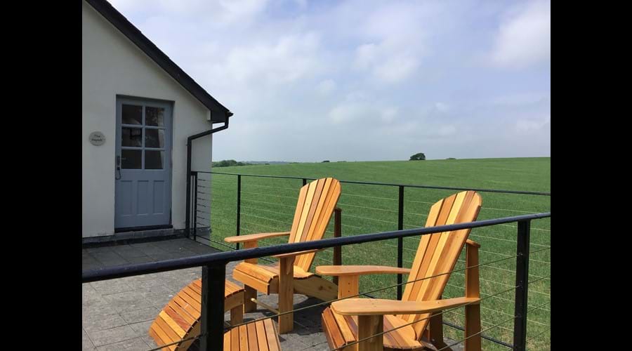 The terrace outside The Hayloft