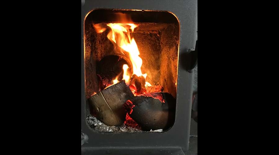Warm, cosy woodburner