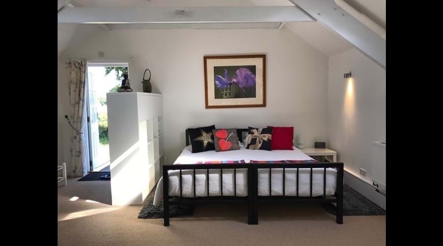 Super King bed in The Hayloft