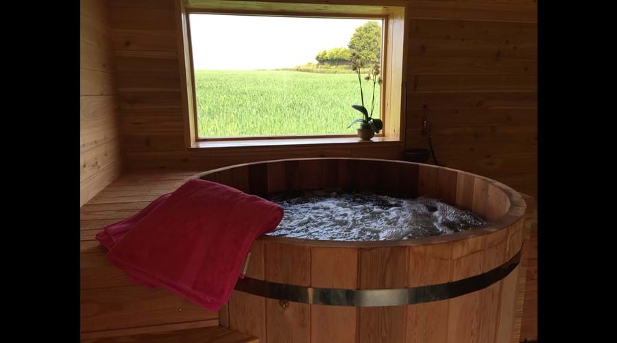 Cedar hot tub