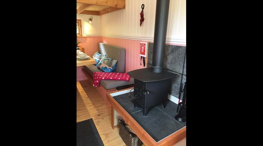 Wood burner for those chillier nights