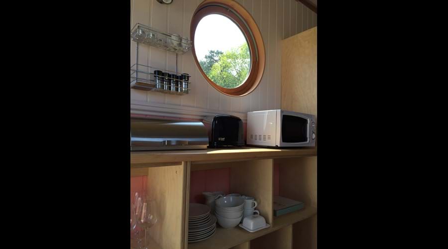 Plenty of kitchen storage space