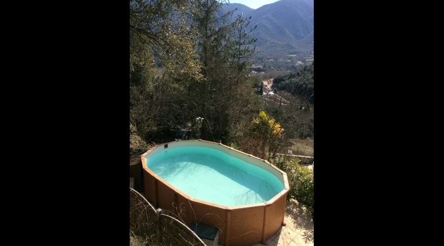 The top terrace pool