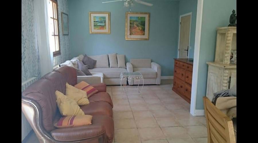 The comfortable lounge area