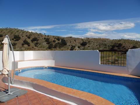 Casa Las Palomas 4 Bedroom House Swimming Pool and View from Terrace.