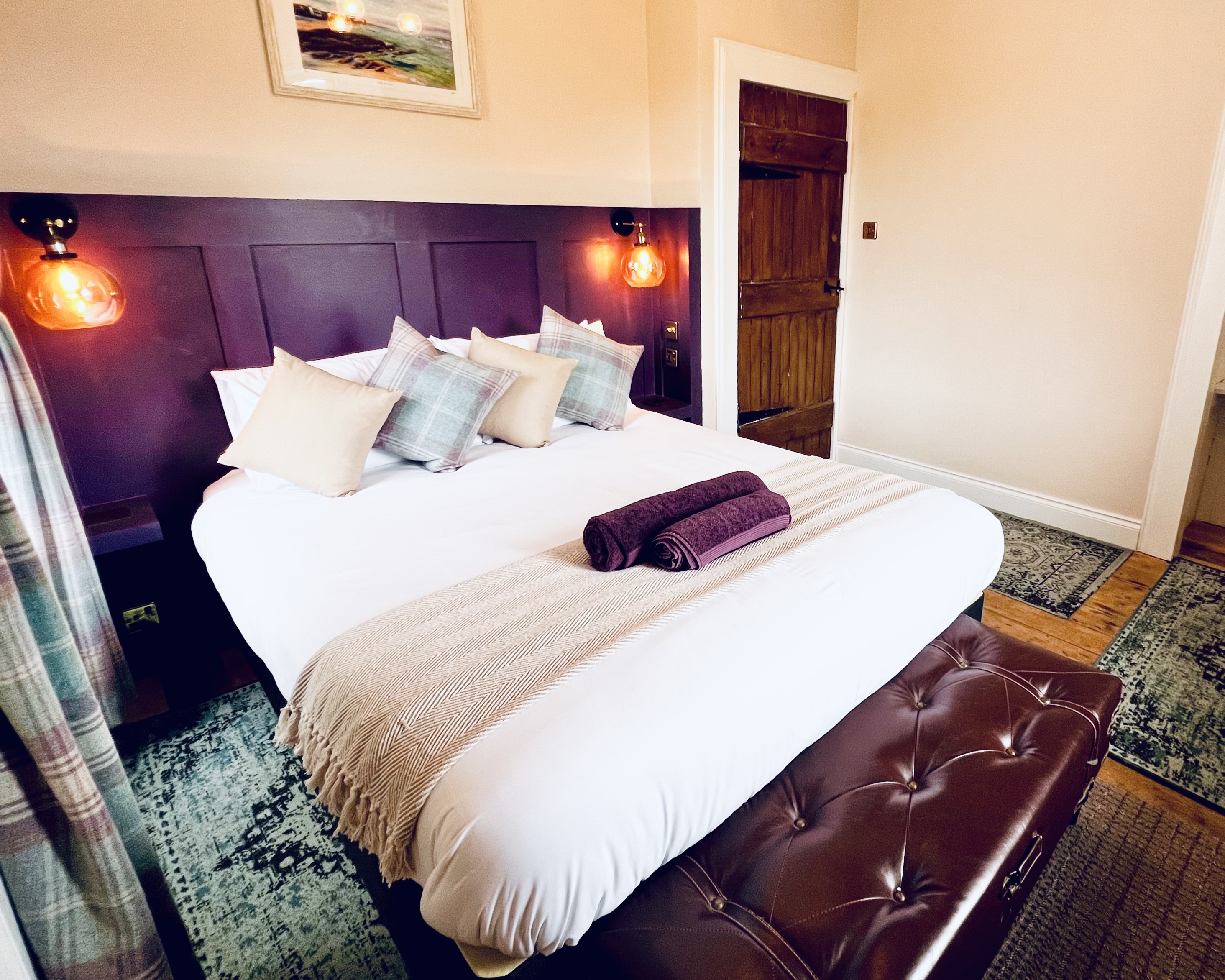 The Fairy Hill room - king size bedroom with view of the Fairy Hill 