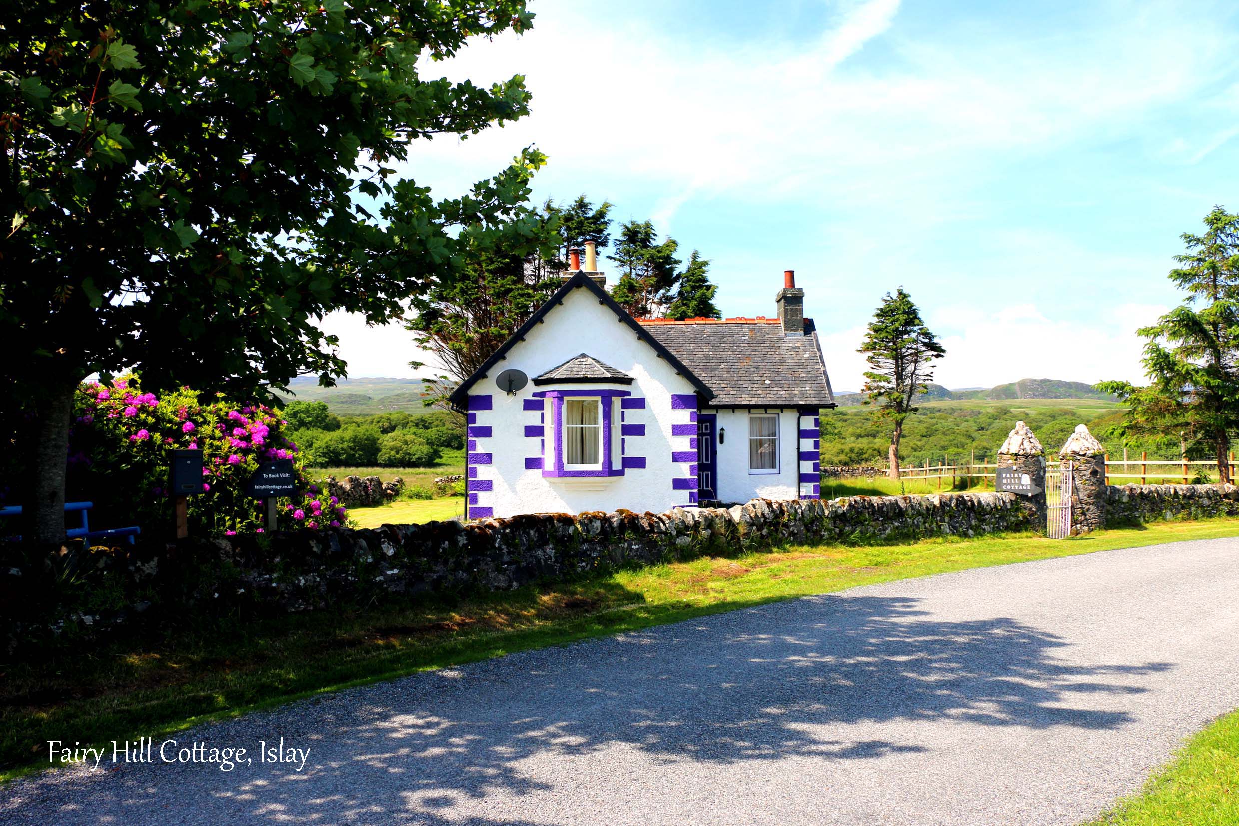 Secluded and surrounded by beautiful views, Fairy Hill Cottage is still accessible by the main, single track road.
