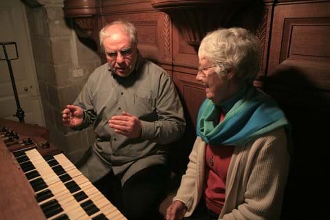 Manfred Bleffert, organiste et compositeur de grand renom ayant visité l