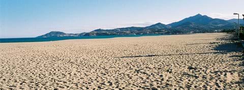 Argeles beach - deserted in February