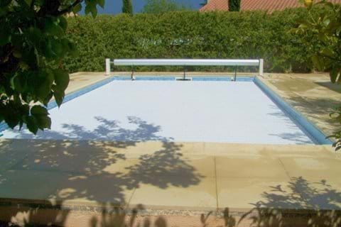 Private Pool with Pool Security Cover Closed