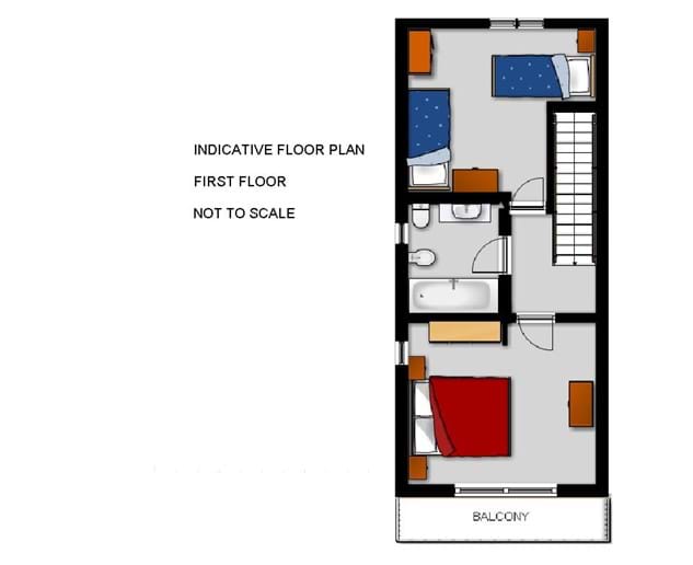 Plan Laroque Villa - premier étage