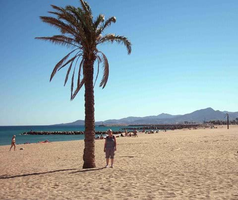 St Cyprien plage (chaude et ensoleillée en Octobre)