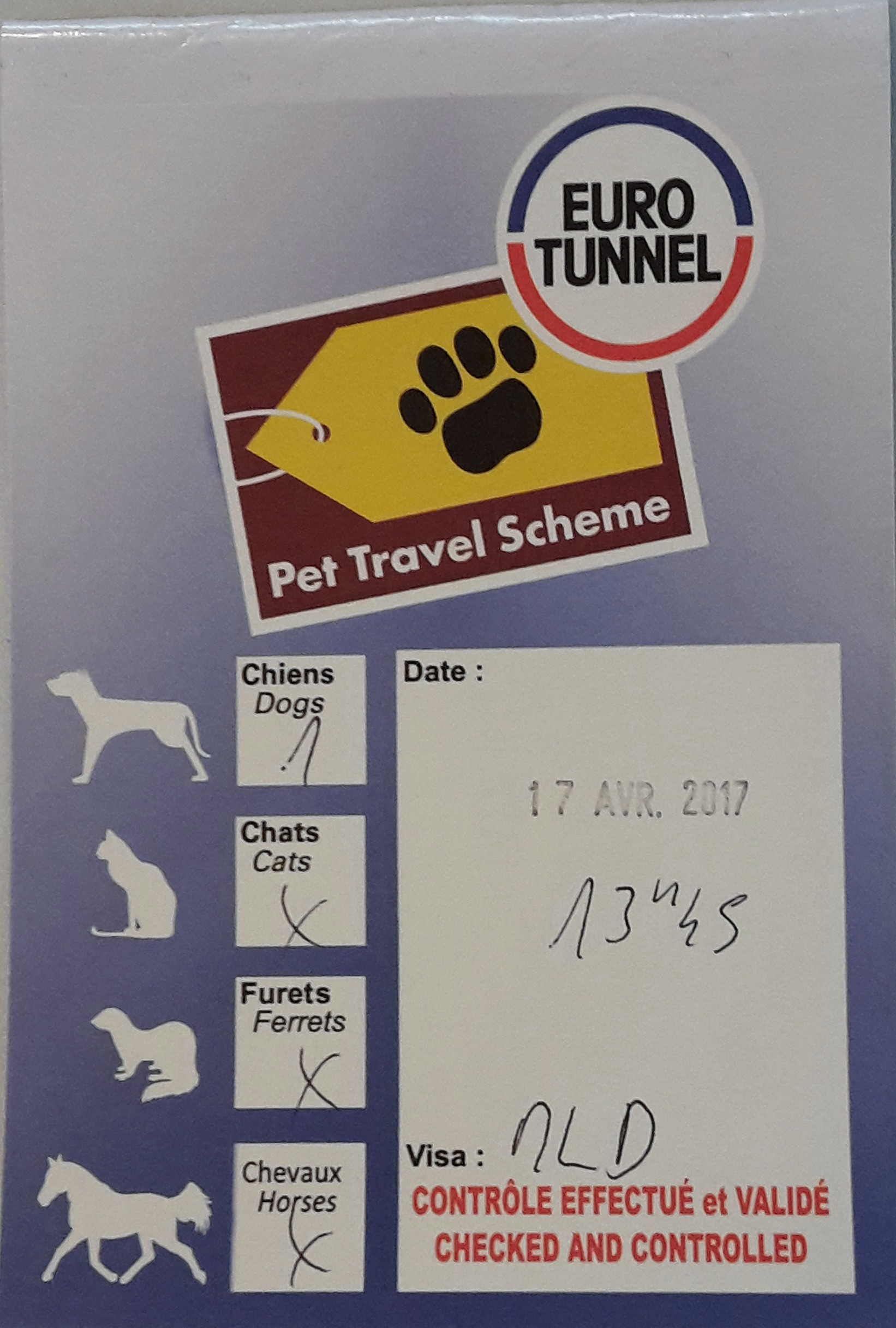 Eurotunnel pet travel scheme dashboard document