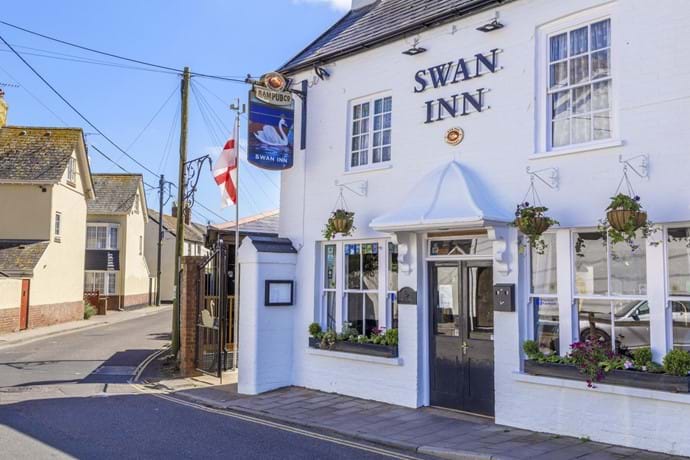 The famous Swan Inn - a stone