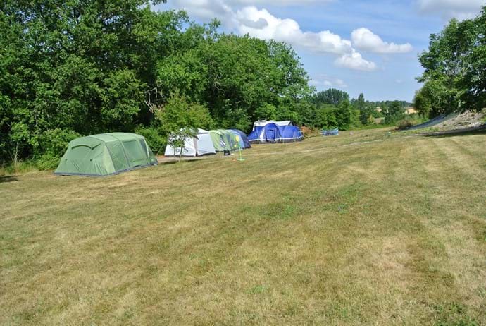 Campsite 11am 1 August 2016 - pitches 4, 5 and 6