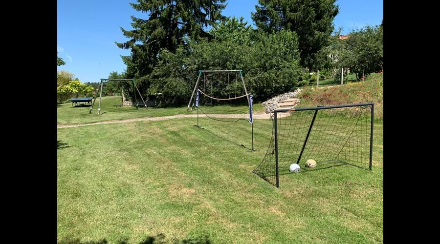 Games area (football, badminton, swings, croquet, table tennis etc)