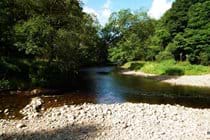 River Nairn 50 metres from the accommodation