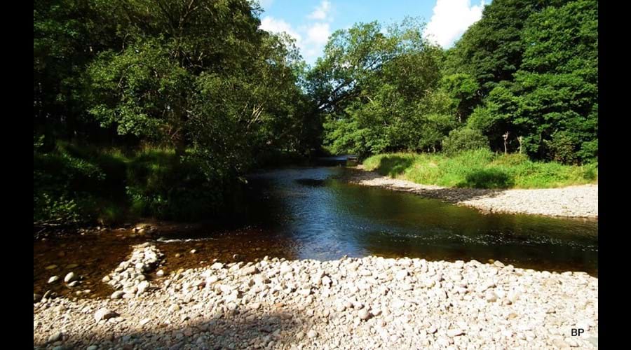 River Nairn 50 metres from the accommodation