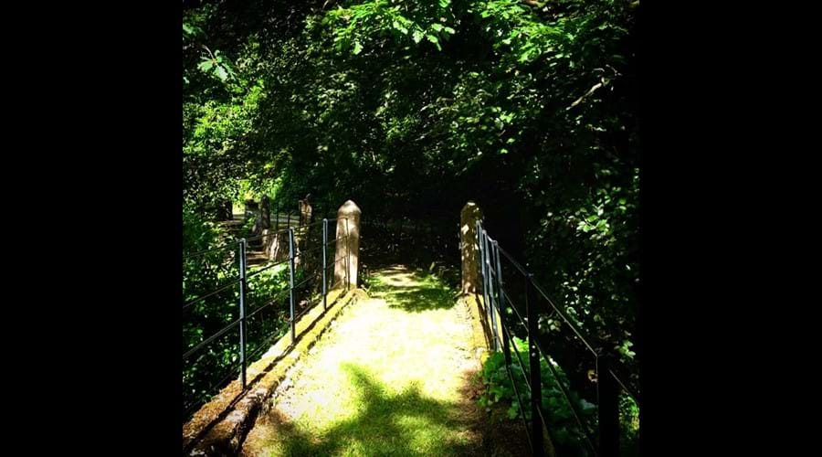 the bridge across the Lake at Eller How.