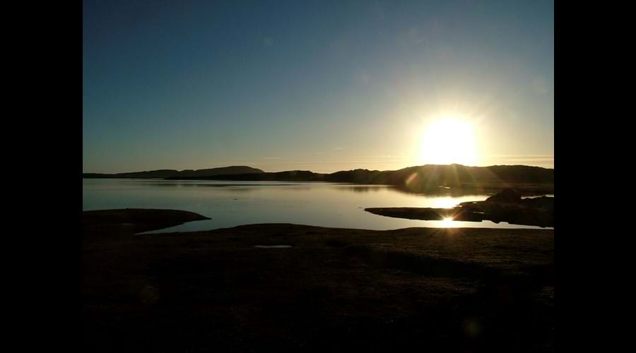 Sunset over the Strand down at Garvard (looking over to Oransay) March