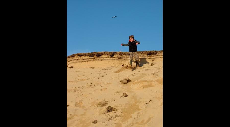 Sand dune jumping