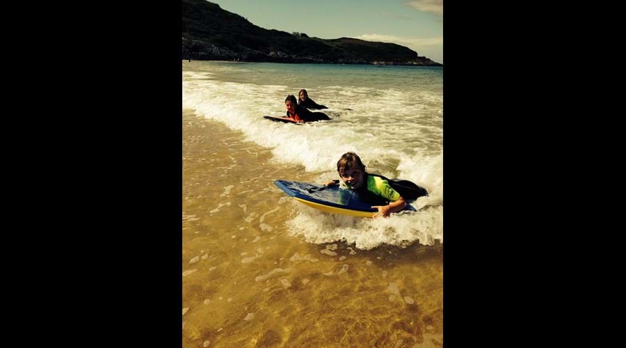 More body boarding delight