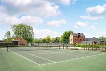 Three tennis courts available