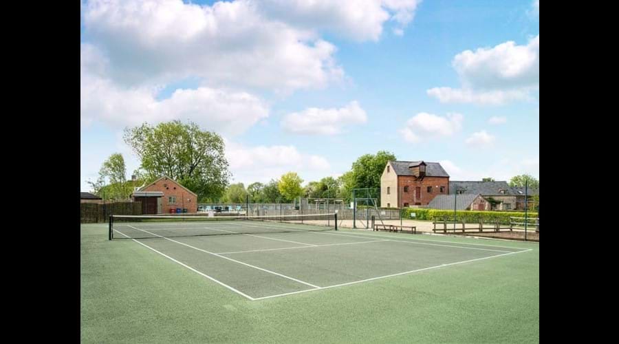 Three tennis courts available