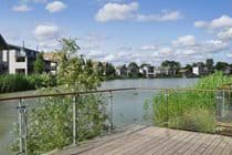 View of lake from ground floor decking