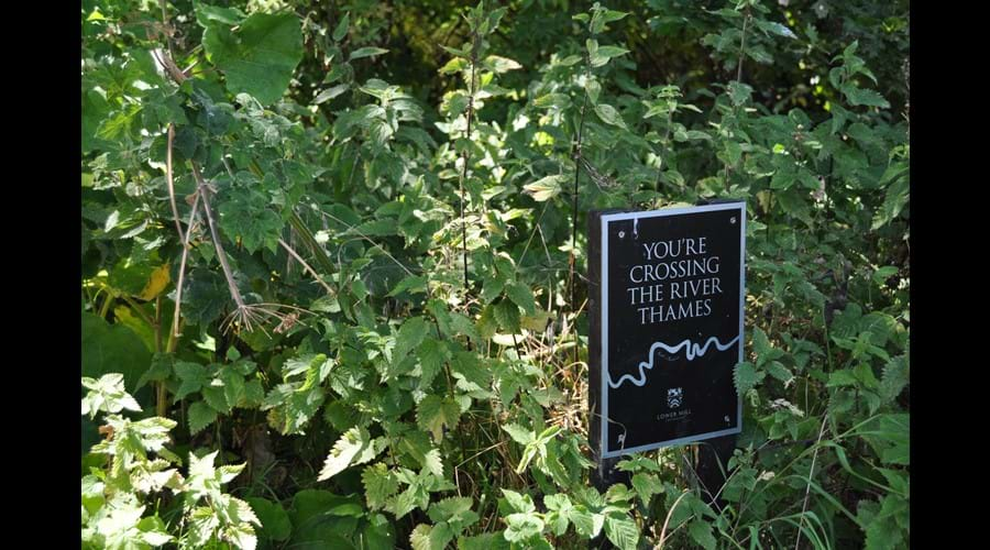 The Thames path runs through the estate.