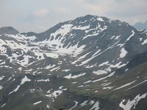 The twisting route through the mountains
